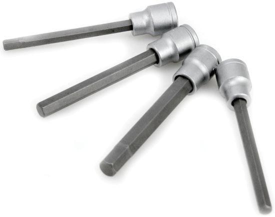 Performance Tool W86021 4pc 3/8-Inch Drive Long Brake Caliper Bit Set