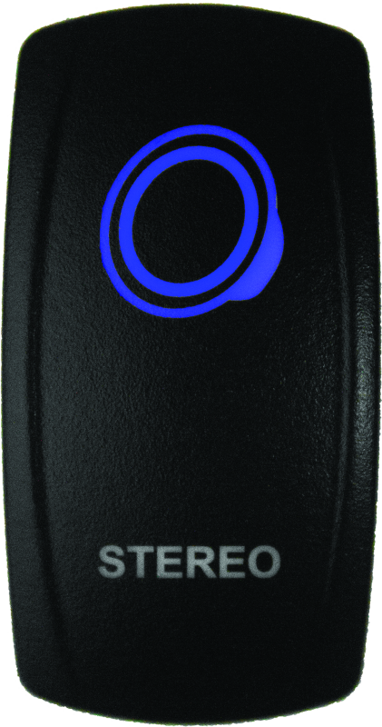 Dragonfire Racing 522622 Blue Lighted Stereo On/Off Switch